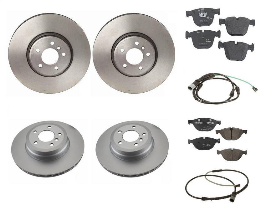 BMW Brake Kit - Pads and Rotors Front &  Rear (365mm/345mm)